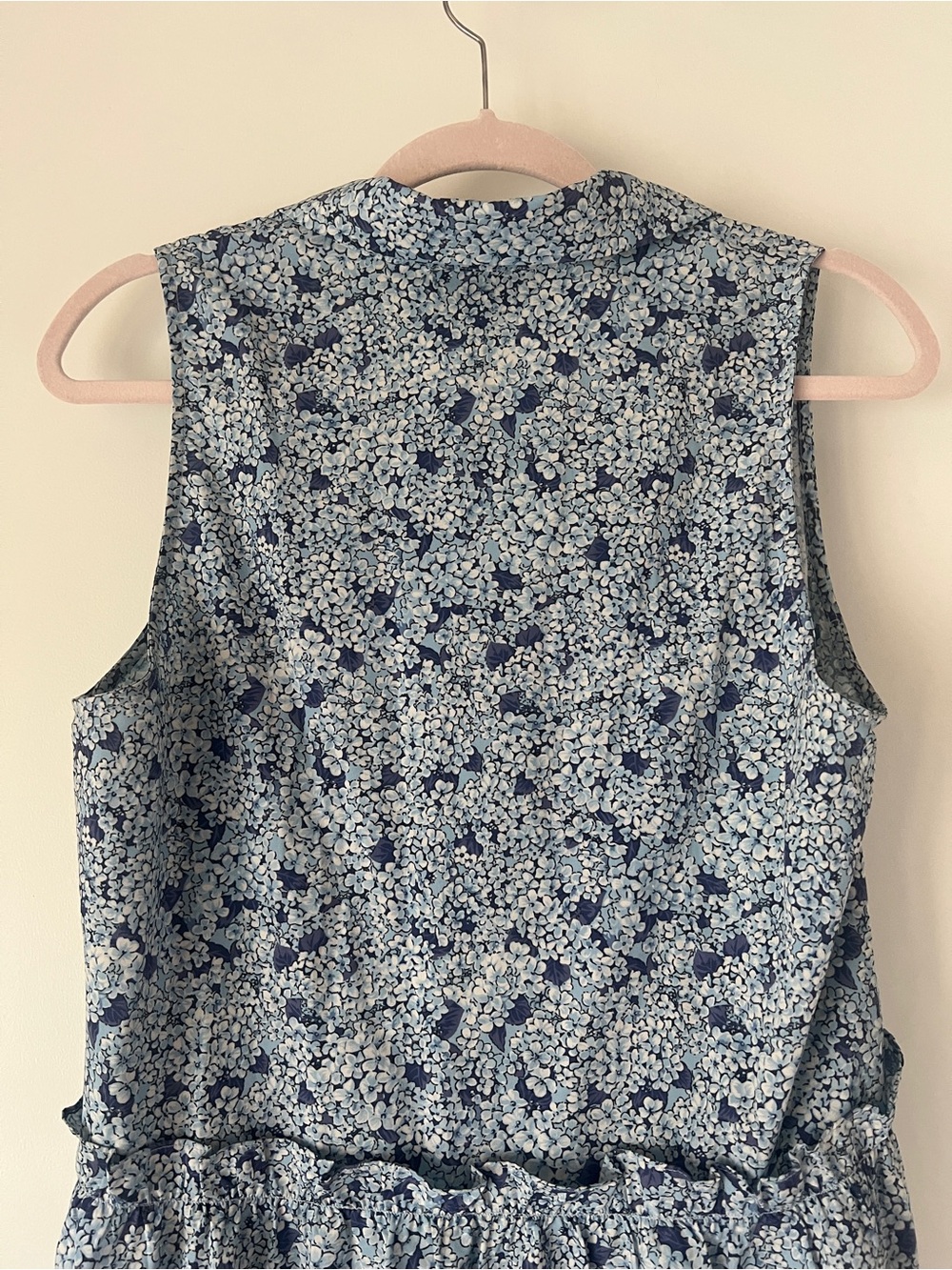 Tuckernuck Blue Hydrangea Royal Sleeveless Shirt Dress - Picture 8 of 13